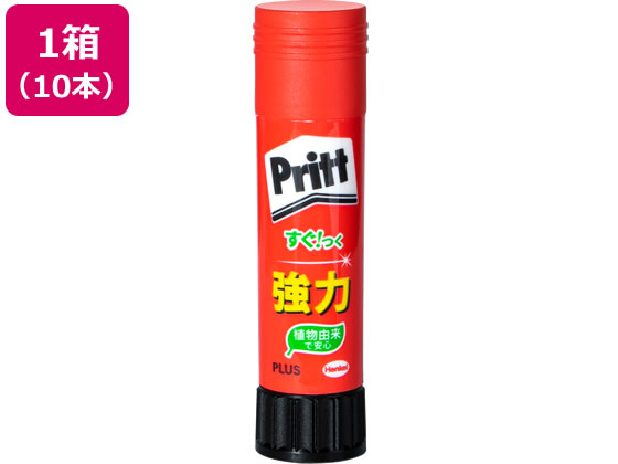 【店内全品ポイント2倍★28日9:59迄】プラス プリット ミディアム 約20g 10本 NS-702 29-704 かわいい おしゃれ 幼稚園 小学校 保育園 業務用 まとめ買い 大容量 箱売り 箱買い スティックのり 接着剤