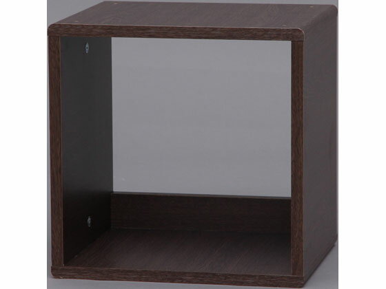 楽天ココデカウ【ブラックフライデー限定★27日9:59迄店内ポイント2倍】【お取り寄せ】アイリスオーヤマ QRボックス オープンタイプ ブラウンオーク QR-34 収納家具 インテリア 収納