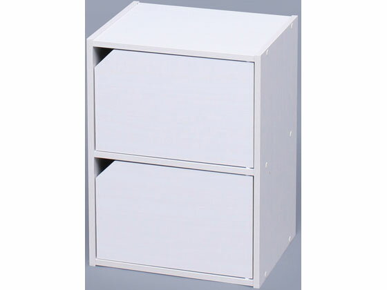 【レビュー投稿で100円OFFクーポン】【お取り寄せ】アイリスオーヤマ モジュールボックス扉付 オフホワイト MDB-2D 収納家具 インテリア 収納