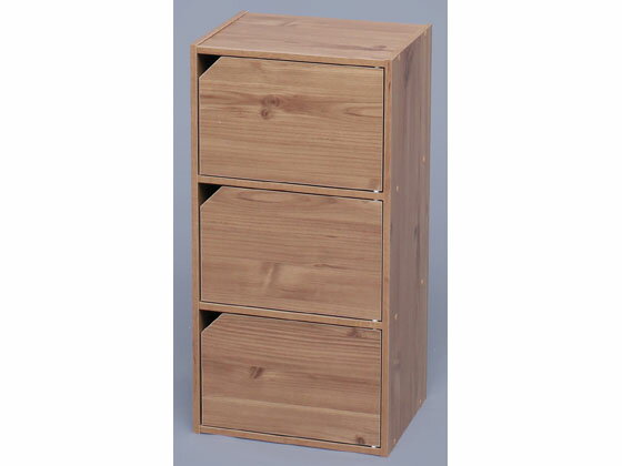 【レビュー投稿で100円OFFクーポン】送料無料【お取り寄せ】アイリスオーヤマ モジュールボックス扉付 ナチュラル MDB-3D 収納家具 インテリア 収納