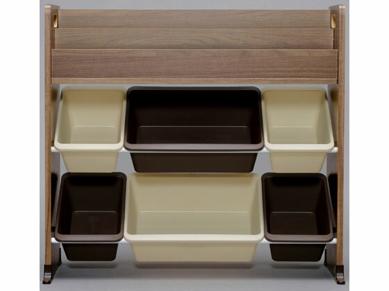 【レビュー投稿で100円OFFクーポン】【メーカー直送】アイリスオーヤマ 絵本棚付トイハウスラック ブラウン ETHR-26【代引不可】フリーラック リビング収納 収納家具 インテリア 収納