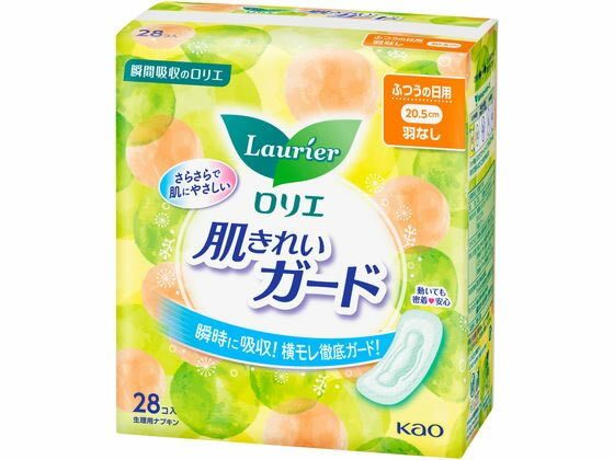 KAO ロリエ 肌きれいガード 昼用 羽なし 28コ ナプキン 生理 メディカル