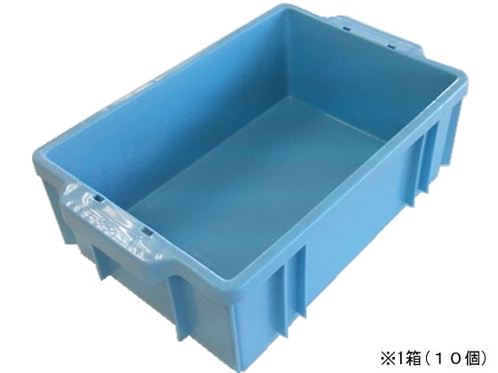 【レビュー投稿で100円OFFクーポン】送料無料 三甲 サンボックス13 ライトブルー 10個 201302 ボックスコンテナ 保管 作業