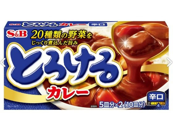 エスビー とろけるカレー辛口 180g 