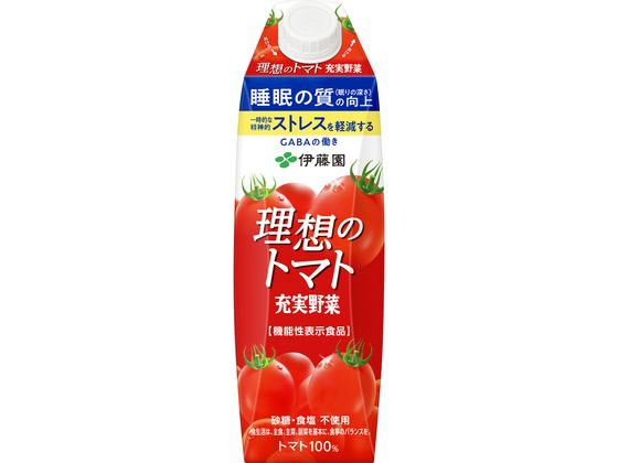 伊藤園 充実野菜理想のトマトキャップ付き 1L 野菜ジュース 果汁飲料 缶飲料 ボトル飲料 1