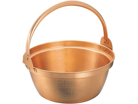 【レビュー投稿で100円OFFクーポン】【お取り寄せ】丸新銅器 銅 山菜鍋(内側スズ引き無し)27cm 0142800 キッチン雑貨