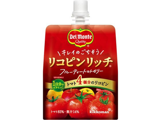 デルモンテ リコピンリッチ フルーティートマトゼリー 160g 野菜ジュース 果汁飲料 缶飲料 ボトル飲料