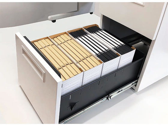 【マラソン限定クーポン★11日9:59迄ポイント2倍】【メーカー直送】イノウエ 片袖机 2段左袖 W1000 フォレスト×ホワイト GSD-W107-2L【代引不可】【お客様組立】片袖机 スチールデスク ワゴン オフィスデスク 事務机 オフィス家具