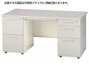 【マラソン限定クーポン★11日9:59迄ポイント2倍】【メーカー直送】イノウエ 両袖机 2段2段 W1400 ナチュラル×ホワイト GSD-W147【代引不可】【お客様組立】両袖机 スチールデスク ワゴン オフィスデスク 事務机 オフィス家具