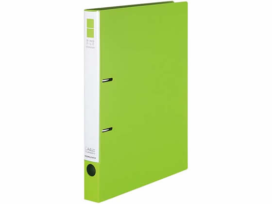 【レビュー投稿で100円OFFクーポン】コクヨ リングファイル〈スリムスタイル〉 A4タテ 背幅33mm 黄緑 A4 丸型2穴リングファイル PP製 リング式ファイル