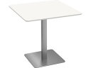 【店内全品ポイント2倍★16日9:59迄】 【メーカー直送】Y2K カフェテーブル 75cm角 ステンレス角脚 ホワイト CTTS-75S-WH【代引不可】【お...