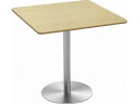 【店内全品ポイント2倍★16日9:59迄】 【メーカー直送】Y2K カフェテーブル 75cm角 ステンレス丸脚 ナチュラル CTTR-75S-NA【代引不可】【...