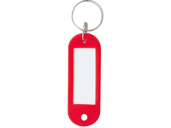 【レビュー投稿で100円OFFクーポン】【お取り寄せ】ミツヤ ネームタグ 大 赤 50個 NT-01BA-RD 名札キー..