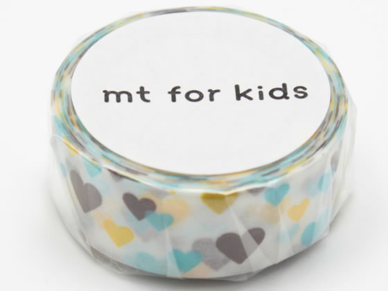 【マラソン限定★2,000円クーポン＆ポイント2倍】【お取り寄せ】カモ井 mt for kids モチーフ・ハート MT01KID005 デコレーション用マスキングテープ 15mm幅 デコレーショングッズ 2