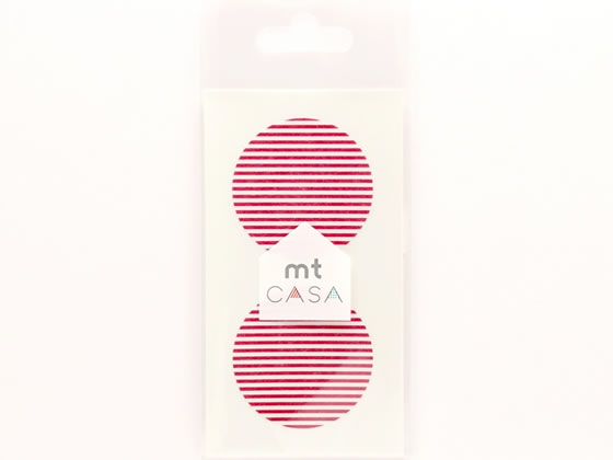 【レビュー投稿で100円OFFクーポン】【お取り寄せ】カモ井 mt CASA seal ボーダー いちご MTCDS026 デコレーション用マスキングテープ インテリア装飾 デコレーショングッズ