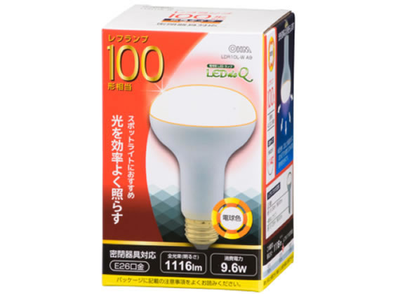 General Light Bulbs - 【マラソン限定★2,000円クーポン＆ポイント2倍】【お取り寄せ】オーム電機 LED電球 レフランプ形 100形電球色 LDR10L-W A9 LED電球一般 E26 LED電球 直管 ライト 照明器具 家電