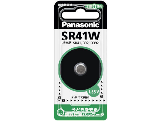 【仕様】●タイプ：酸化銀電池●電圧：1．55V●寸法：約Φ7．9×3．6mm●質量：約0．7g●用途：電子体温計、時計【検索用キーワード】panasonic　ぱなそにっく　パナソニック　さんかぎんでんち　サンカギンデンチ　ボタンデンチ　ぼたんでんち　ボタン電池　ボタン型電池　SR41WP　Φ7．9×3．6mm　1個　電子体温計　時計　1．55V　0．7g　0．7グラム　電池　リチウム　ボタン電池　RPUP_02