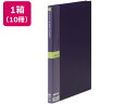 【店内全品ポイント2倍★16日9:59迄】 テージー マイホルダー A4 20ポケット ネイビー 10冊 M-1442-30 A4 固定式 クリヤーファイル