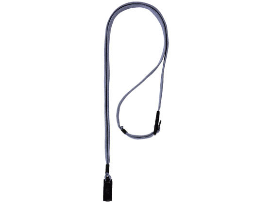 【商品説明】厚みのある名札もしっかりロックでき、外れにくいのが特徴。裏のクリップが360°回転するので、どの角度からでも、厚手の布地にも固定出来ます。負荷がかかるとループが外れる安全機能付。長さ調節機能あり。【仕様】●色：緑●規格：10mm...