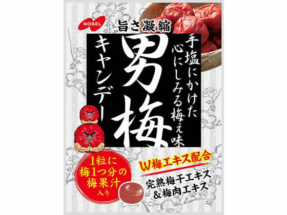 ノーベル 男梅 キャンディー 80g キャンディ 飴 キャンディ タブレット お菓子