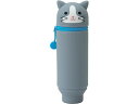 【店内全品ポイント2倍★16日9:59迄】 【お取り寄せ】リヒトラブ SMART FIT プニラボ スタンドペンケース ハチワレネコ A7712-4 ペン立て ...