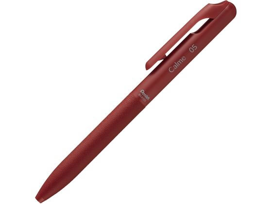 ぺんてる Calme カルム 0.5mm レッド軸 赤 XBXA105B-B 赤インク 油性ボールペン ノック式