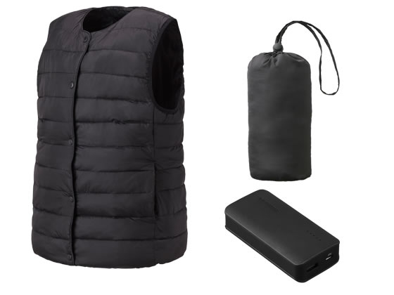 【ブラックフライデー限定★27日9:59迄店内ポイント2倍】【お取り寄せ】アイリスオーヤマ ウィメンズヒートベストセット L ブラック GT21623-BKL ...