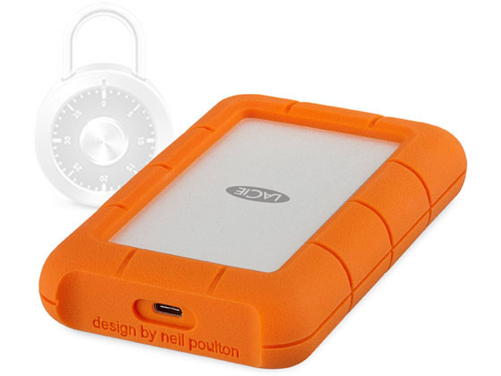 【お取り寄せ】LaCie Rugged SECURE 2TB STFR2000403 ハードディスクドライブ PC用ドライブ リーダー PC周辺機器