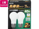 朝日電器 長寿命シリカ電球 40W形 2個×12パック(24個) 40W形 白熱電球 ランプ