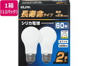 朝日電器 長寿命シリカ電球 60W形 2個×12パック(24個) 60W形 白熱電球 ランプ