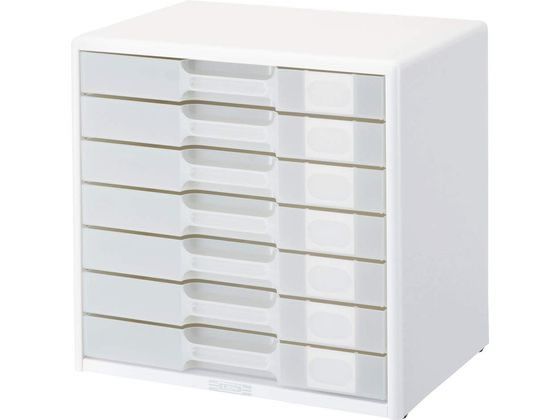 乐天商城 - 【マラソン限定★ポイント2倍】【お取り寄せ】ライオン事務器 レターケース A4判7段 横型総カド丸タイプ LA4-557W レターケース デスクトップ収納 デスク周り 文具