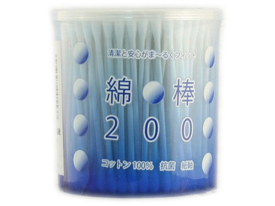 平和メディク 綿棒 200本 円筒ケース