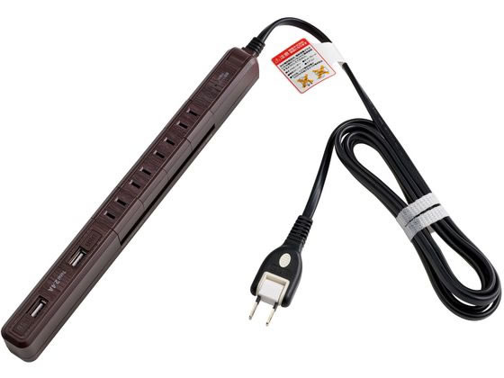 4 Holes - 【マラソン限定★2,000円クーポン＆ポイント2倍】【お取り寄せ】朝日電器 USBタップ WBS-SL402USB(WD コード付き電源タップUSBポート付 電源タップ OAタップ 配線パーツ 家電