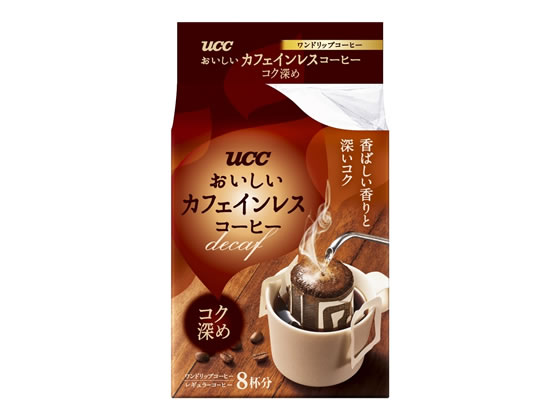 UCC おいしいカフェインレスコーヒー ドリップコーヒー コク深め 8杯分のサムネイル