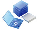 【ポイント2倍★22日20:00~27日9:59迄】【お取り寄せ】エレコム Blu-rayディスクケース 1枚収納 10パック CCD-BLU110CBU ブルーレイディスク用ケース メディアケース 記録メディア メモリーカード 家電