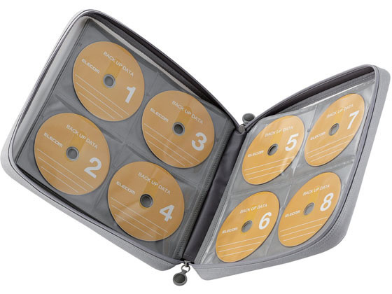 【レビュー投稿で100円OFFクーポン】【お取り寄せ】エレコム CD DVDファスナーケース 160枚収納 ホワイト CCD-H160WH CD DVDファイル メディアケース 記録メディア メモリーカード 家電