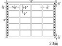【ポイント2倍★22日20:00~27日9:59迄】【メーカー直送】NANA ナナフォーム 15×11インチ 20面 LT15X【代引不可】 まとめ買い 業務用 箱売り 箱買い ケース買い ドットプリンタ用ラベルシール 粘着ラベル用紙