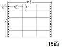 【ポイント2倍★22日20:00~27日9:59迄】【メーカー直送】NANA ナナフォーム 13(6・10)×10インチ 15面 M13N【代引不可】 まとめ買い 業務用 箱売り 箱買い ケース買い ドットプリンタ用ラベルシール 粘着ラベル用紙