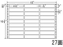 【レビュー投稿で100円OFFクーポン】【メーカー直送】NANA ナナフォーム 15×10(3・6)インチ 27面 MH15M【代引不可】まとめ買い 業務用 箱売り 箱買い ケース買い ドットプリンタ用ラベルシール 粘着ラベル用紙
