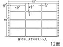 【レビュー投稿で100円OFFクーポン】【メーカー直送】NANA ナナフォーム 15×10インチ 12面 R15C【代引不可】まとめ買い 業務用 箱売り 箱買い ケース買い ドットプリンタ用ラベルシール 粘着ラベル用紙