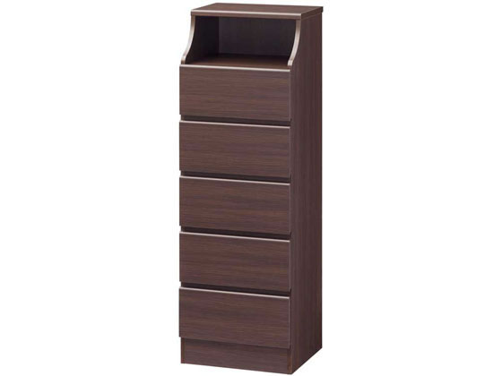 【メーカー直送】チェスカ チェスト W440×H1329 ダークブラウン CSC-1344HDK【代引不可】【お客様組立】 チェスト リビング収納