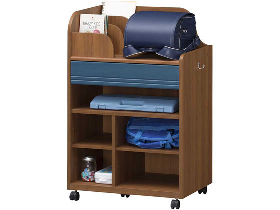 【店内全品ポイント2倍★28日9:59迄】 【メーカー直送】白井産業 ランドキッズ ランドセルラック ダークブラウン LAK-9565WDK【代引不可】【お客様組立】 収納 子供用