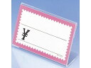 【商品説明】ピンク色のギザ枠カードが付属されていますので、プライスカードとして最適です。上段に商品名、下段にプライスを記入してご使用いただけます。【仕様】●サイズ：H60×W86×D31mm、カード−H55×W85mm●材質：アクリル樹脂（2mm厚）●注文単位：1箱（10個×2袋）【検索用キーワード】ささがわ　SASAGAWA　タカ印　たかじるし　タカジルシ　カード立　L型アクリル・トーメイ　カードタテ　Lガタアクリル・トーメイ　カードたて　Lがたあくりる・とーめい　高さ60mm　幅86mm　奥行31mm　カード　高さ55mm　幅85mm　1箱　2袋　34−3524　343524　カードスタンド　スーパーマーケット　農産物直売所　おなじみ　透明　アクリル樹脂製L型　カード立て　置き型タイプ　カード立て　透明　とうめい　トウメイ　RPUP_03スーパーマーケットや農産物直売所でおなじみの透明なアクリル樹脂製L型カード立て
