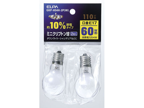 【ポイント2倍★22日20:00〜27日9:59迄】【お取り寄せ】朝日電器 ミニクリプトン球 60W