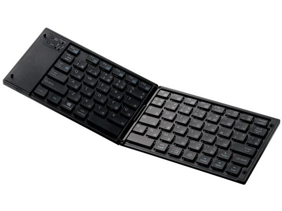 【お取り寄せ】エレコム 無線Bluetoothキーボード 折りたたみ式 TK-FLP01BK キーボード マウス 入力機器 パソコン 家電