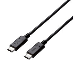 【お取り寄せ】エレコム USB2.0認証ケーブル C-C 5A出力 1.0m U2C-CC5P10NBK USBケーブル 配線