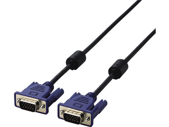 【マラソン限定★2,000円クーポン＆ポイント2倍】【お取り寄せ】エレコム D-Sub15ピン ミニケーブル 1.5m CAC-15BK ディスプレイケーブル DVI VGA DisplayPort PC用ケーブル ケーブル 電源タップ 配線パーツ 家電