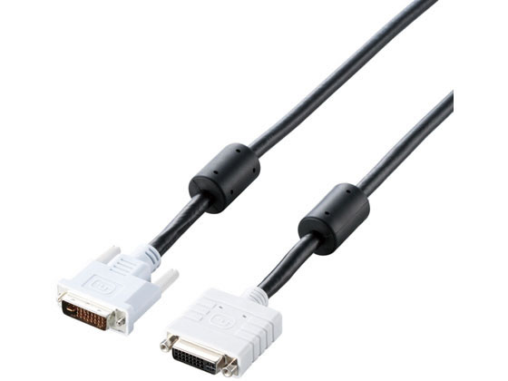 【マラソン限定★2,000円クーポン＆ポイント2倍】【お取り寄せ】エレコム DVI延長ケーブル アナログ デジタル 1m CAC-DVIE10BK ディスプレイケーブル DVI VGA DisplayPort PC用ケーブル ケーブル 電源タップ 配線パーツ 家電