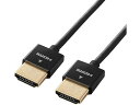 【お取り寄せ】エレコム HDMIケーブル 超スリム 2m CAC-HD14SS20BK ディスプレイケーブル 配線(2)