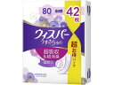 【店内全品ポイント2倍★16日9:59迄】 P&G ウィスパ- うすさら安心 中量用 80cc 42枚 軽失禁パッド 排泄ケア 介護 介助